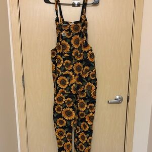 Lucy & Yak Sunflower Print Overalls